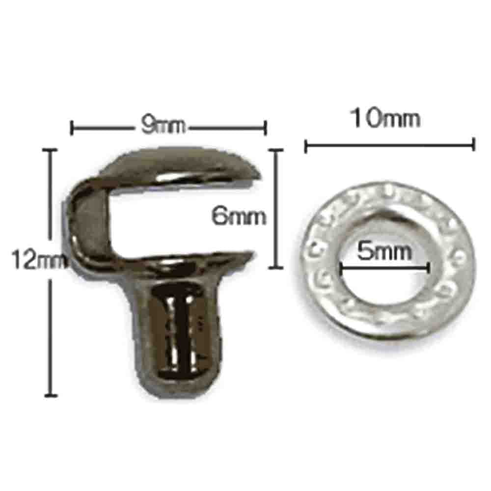 Amazon.co.jp: カギホック 3911 9mm×12mm 鉄 黒ニッケルメッキ
